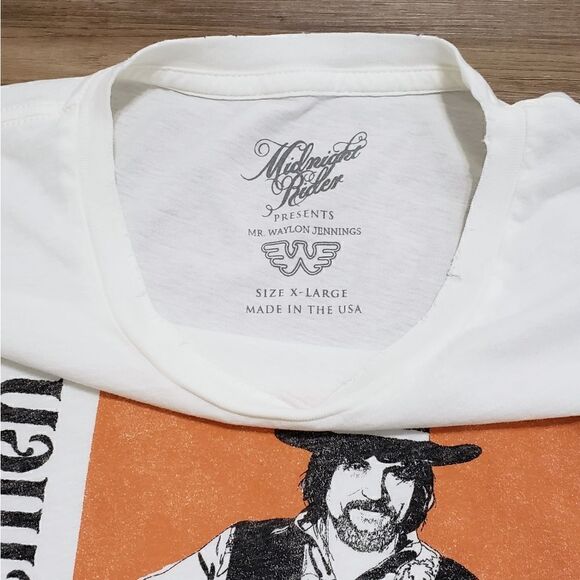NWOT Midnight Rider Ladies & Gentlemen Waylon Jennings Unisex Tee Sz Extra Large - Picture 13 of 15
